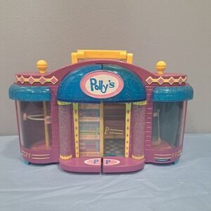Vintage 1999 Mattel Polly Pocket Fashion Boutique Playset Purple Glitter Shop
